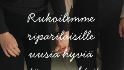 Rukous rippikoululaisille